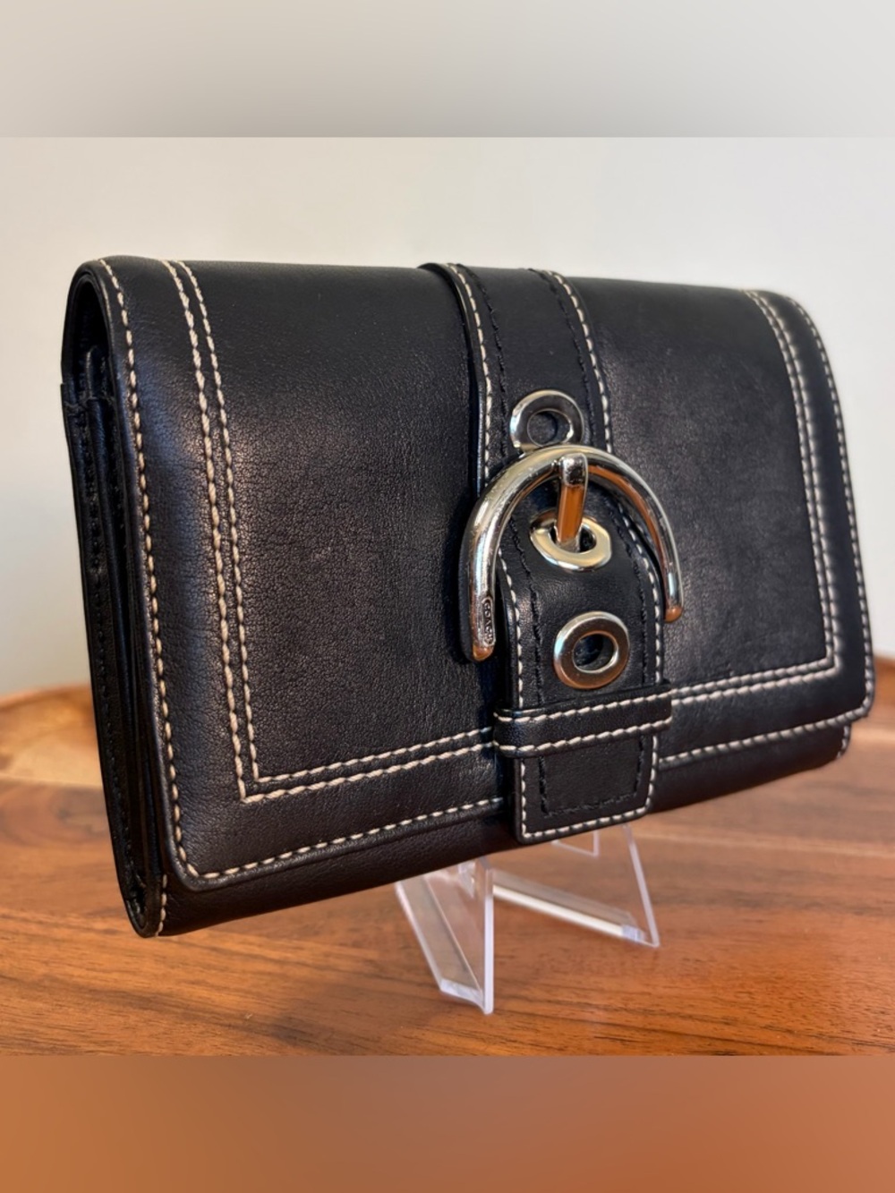 Coach Soho Buckle Bifold Wallet Black NWOT - Picture 16 of 17